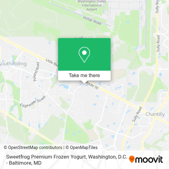 Sweetfrog Premium Frozen Yogurt map