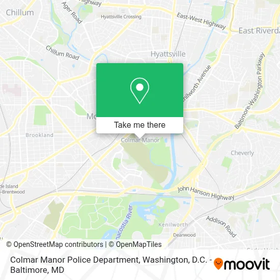 Colmar Manor Police Department map