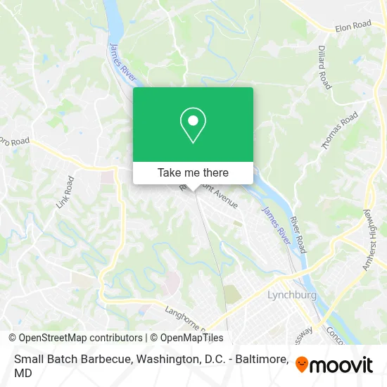 Small Batch Barbecue map