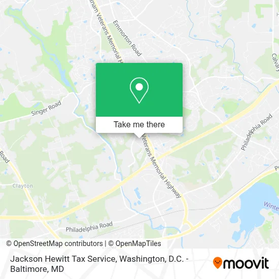 Jackson Hewitt Tax Service map