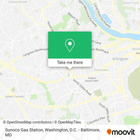Sunoco Gas Station map