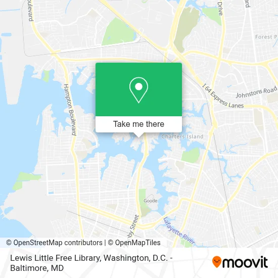 Lewis Little Free Library map