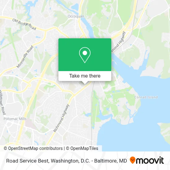 Road Service Best map