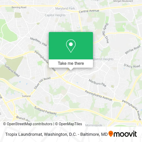Tropix Laundromat map