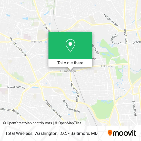 Total Wireless map