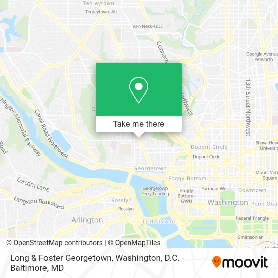 Long & Foster Georgetown map