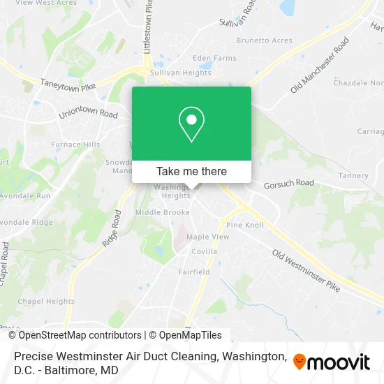 Precise Westminster Air Duct Cleaning map