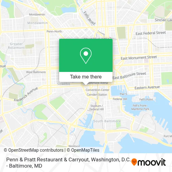 Penn & Pratt Restaurant & Carryout map