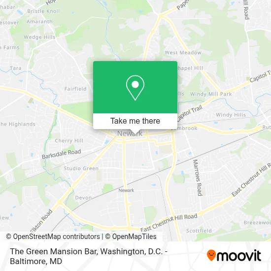 The Green Mansion Bar map