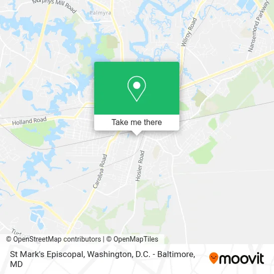 St Mark's Episcopal map