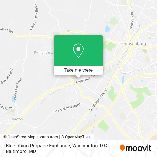 Blue Rhino Propane Exchange map