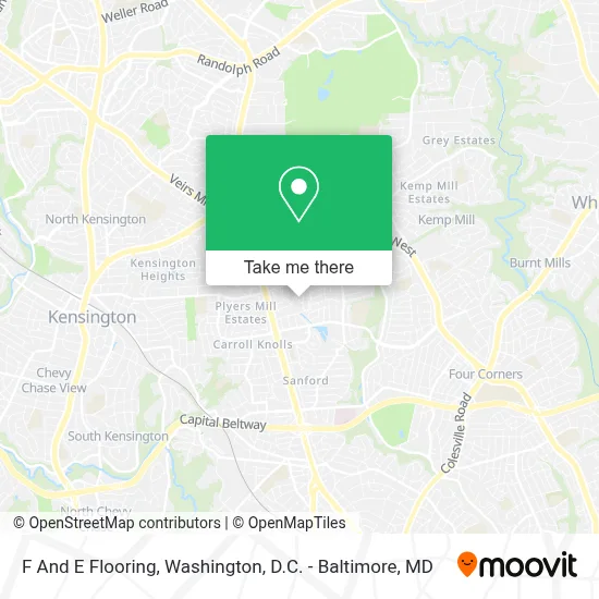 F And E Flooring map