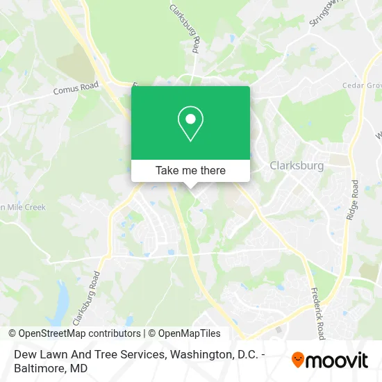 Dew Lawn And Tree Services map