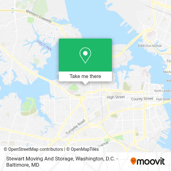 Stewart Moving And Storage map
