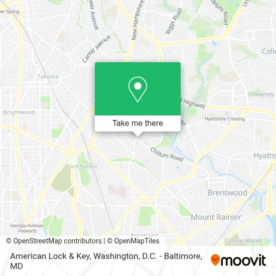 American Lock & Key map