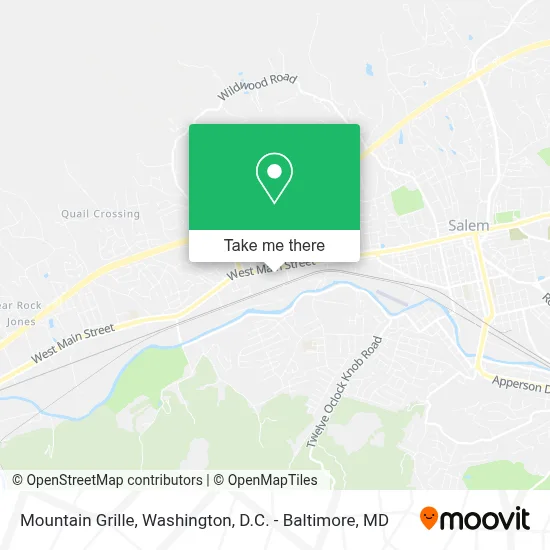 Mountain Grille map