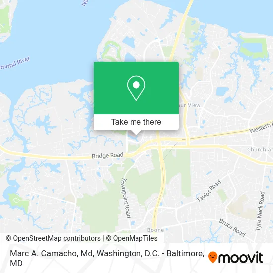 Marc A. Camacho, Md map
