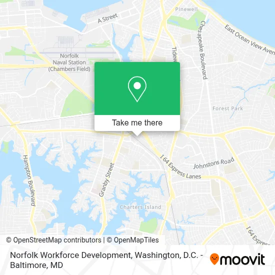 Norfolk Workforce Development map
