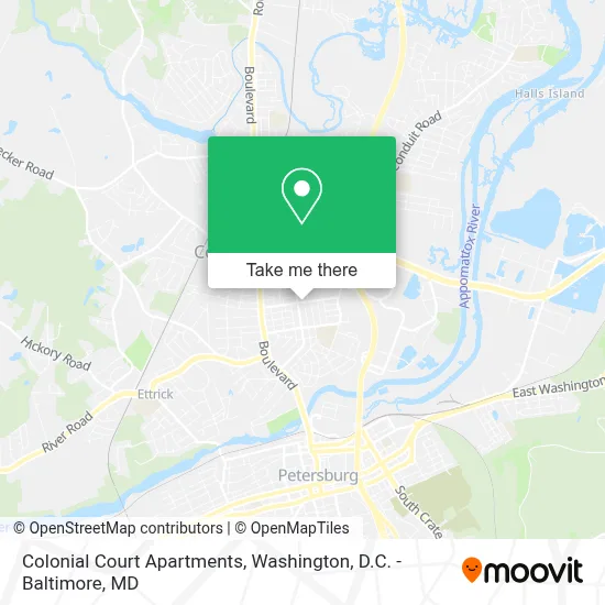 Colonial Court Apartments map