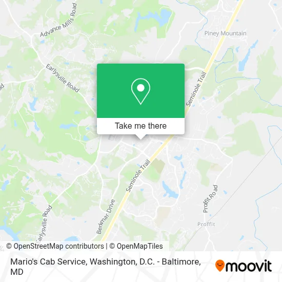 Mario's Cab Service map