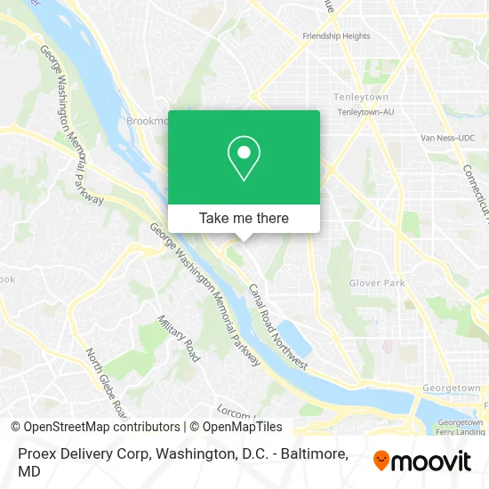 Proex Delivery Corp map