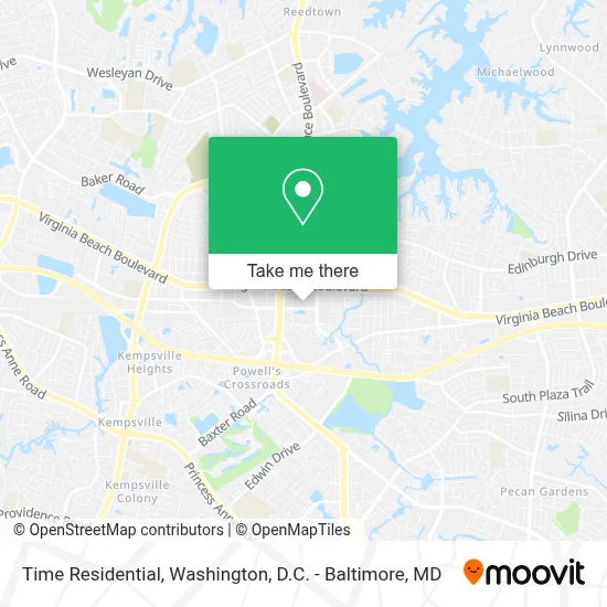 Time Residential map