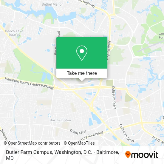 Butler Farm Campus map