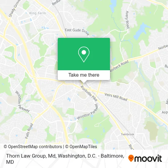 Thorn Law Group, Md map