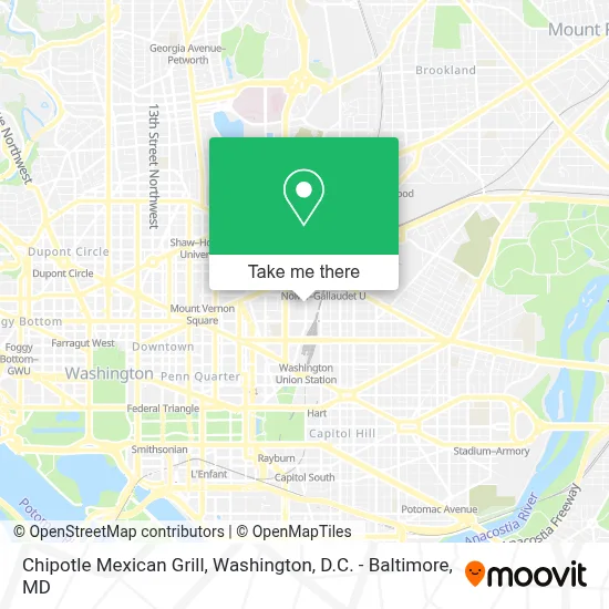Chipotle Mexican Grill map