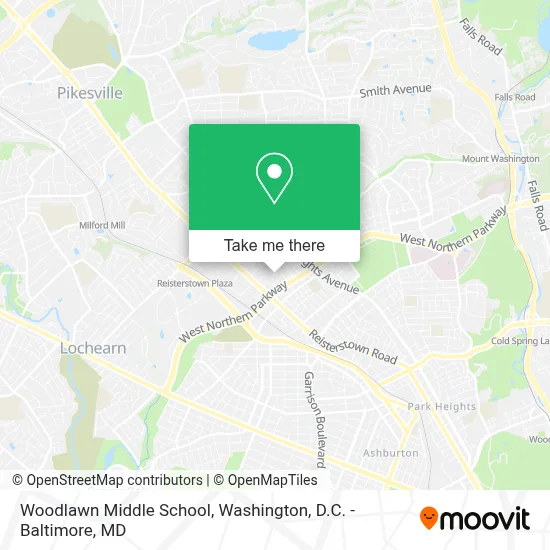 Woodlawn Middle School map