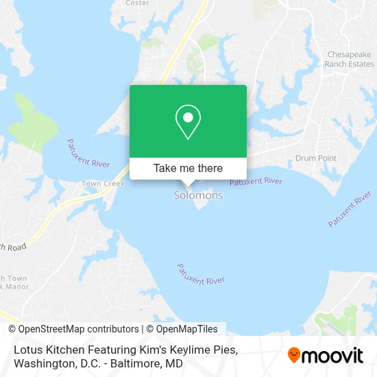 Lotus Kitchen Featuring Kim's Keylime Pies map