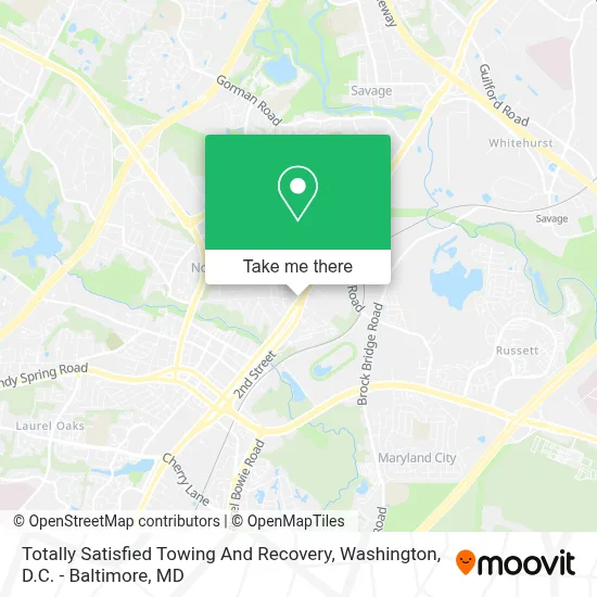 Totally Satisfied Towing And Recovery map