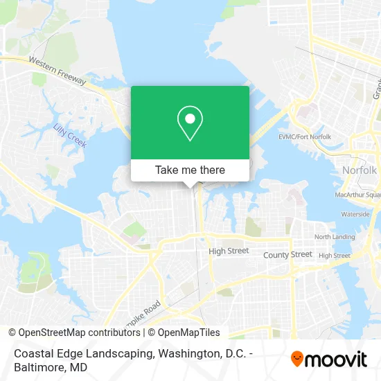 Coastal Edge Landscaping map