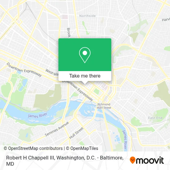 Robert H Chappell III map