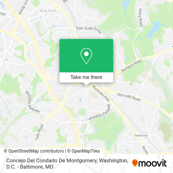 Concejo Del Condado De Montgomery map