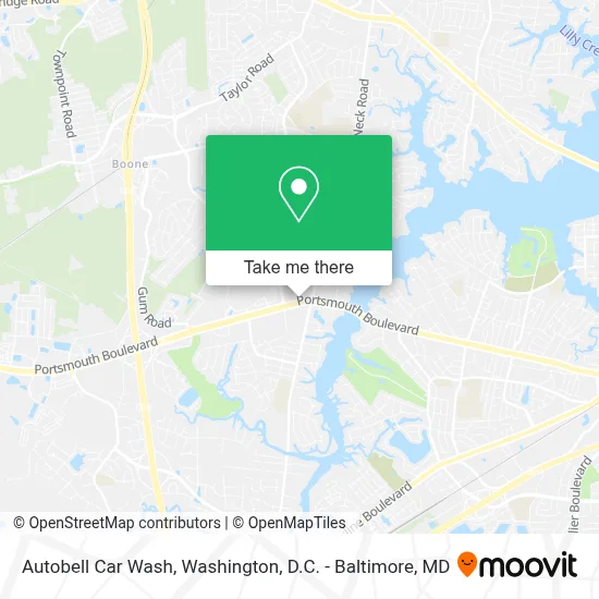 Autobell Car Wash map