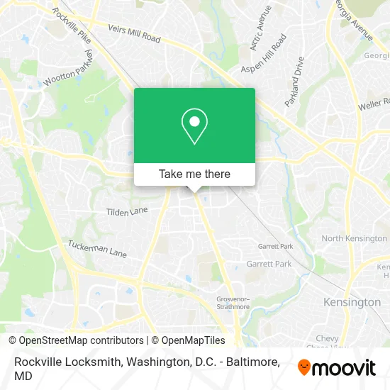Rockville Locksmith map