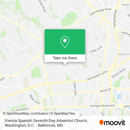 Vienna Spanish Seventh-Day Adventist Church map