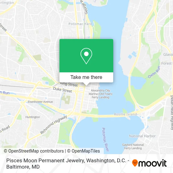 Pisces Moon Permanent Jewelry map