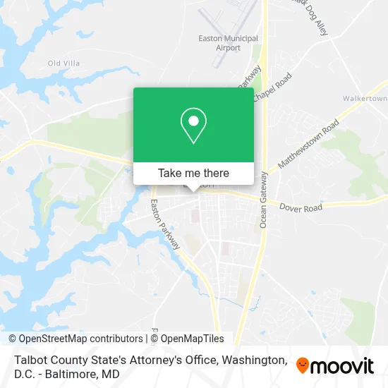 Talbot County State's Attorney's Office map