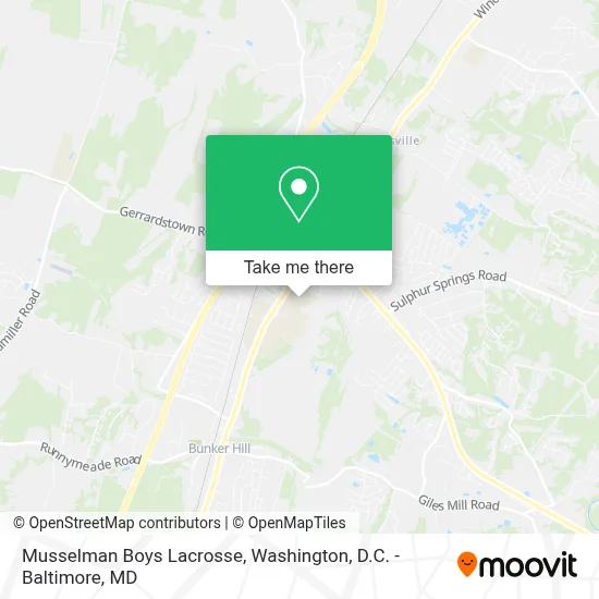 Musselman Boys Lacrosse map