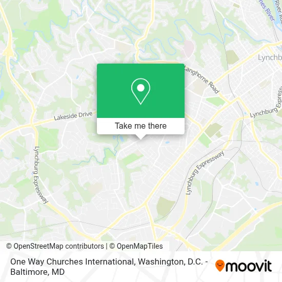 One Way Churches International map