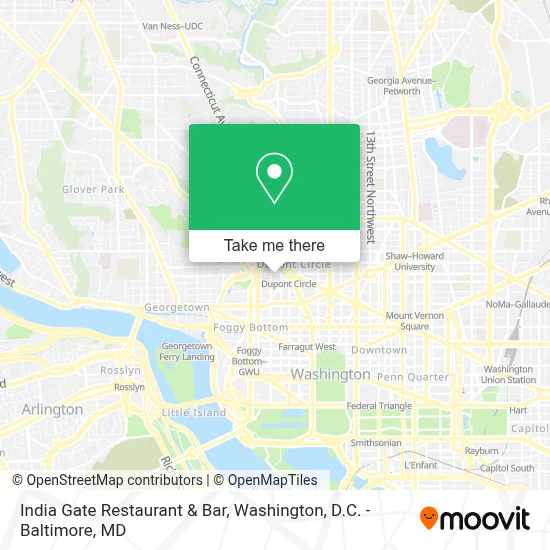 India Gate Restaurant & Bar map