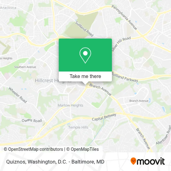 Quiznos map
