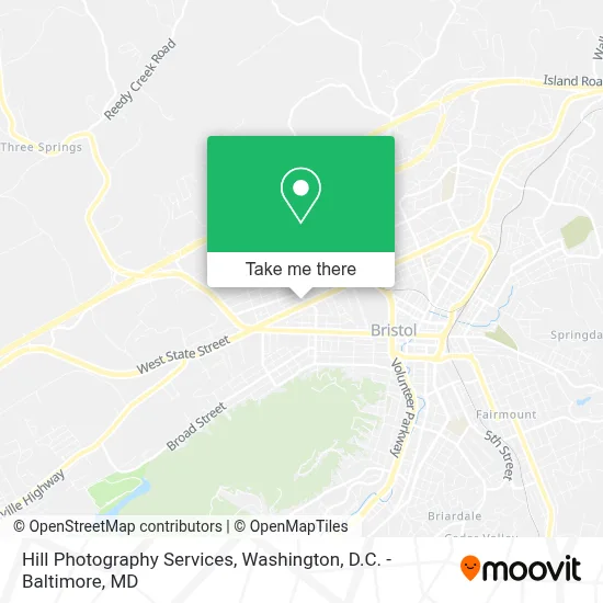 Hill Photography Services map