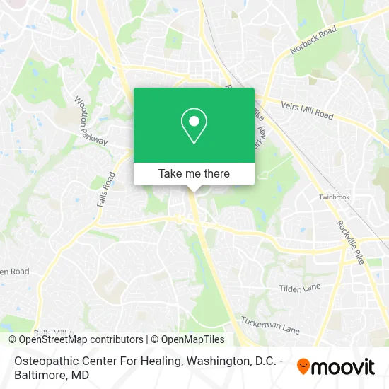 Osteopathic Center For Healing map