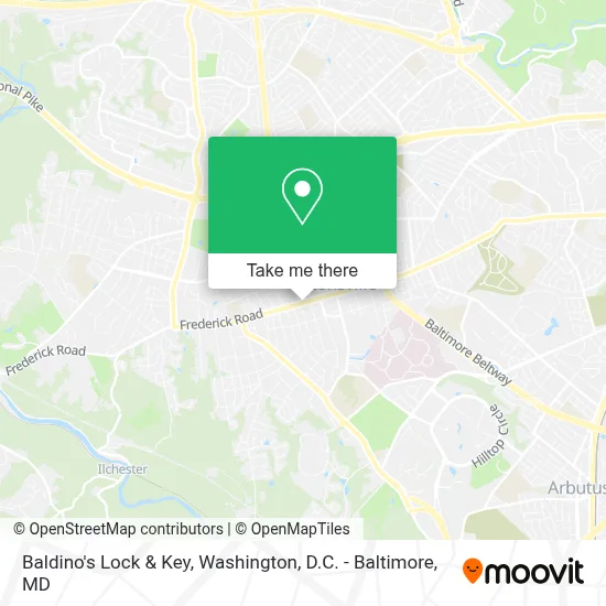 Baldino's Lock & Key map