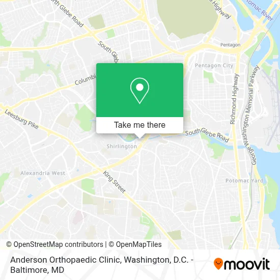 Anderson Orthopaedic Clinic map