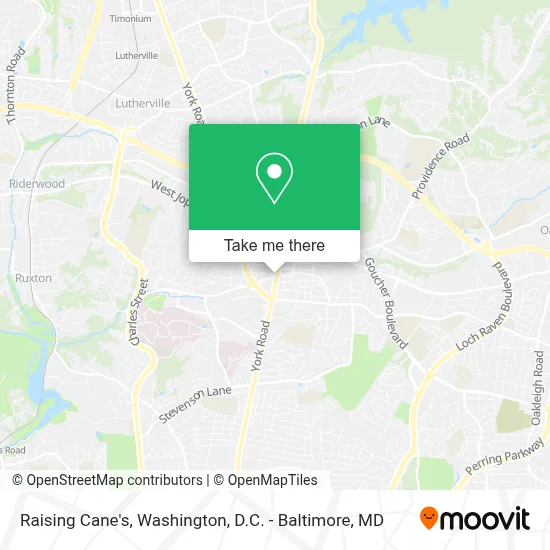 Raising Cane's map