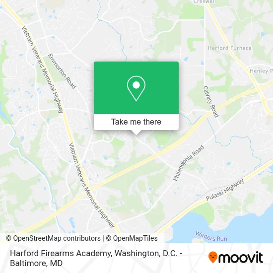 Harford Firearms Academy map